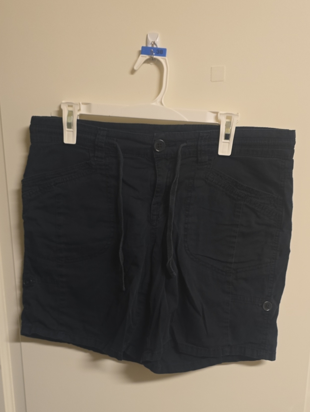Women's Black Cargo Shorts